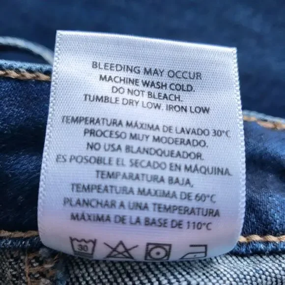 Hidden Los Angeles 70s Vibe Patch Pocket High Waist Wide Leg Jeans Size 31/12 - Picture 15 of 15